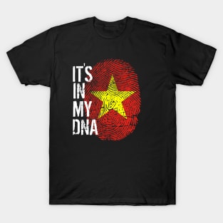 Vietnam Flag Fingerprint My Story DNA Vietnamese T-Shirt